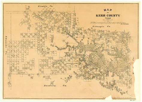 Map of Kerr County, Texas - The Portal to Texas History