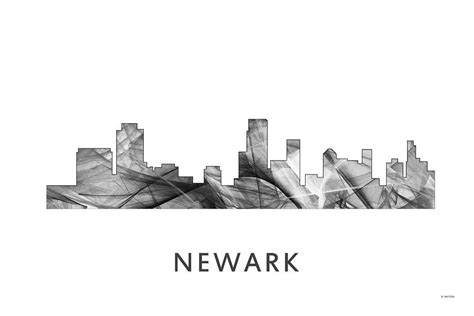 Newark New Jersey Skyline Digital Art by Marlene Watson - Fine Art America