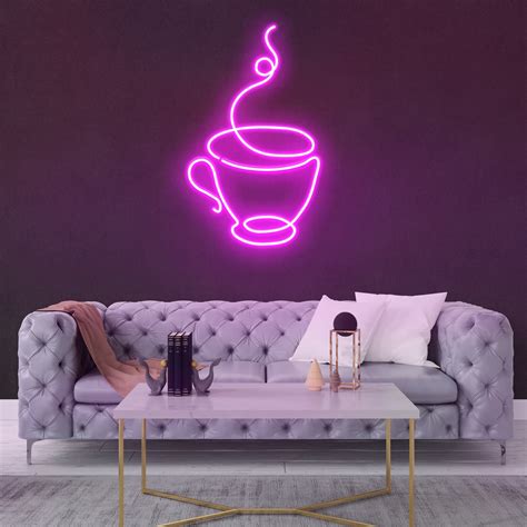Coffee Cup LED Neon Sign Perfect Coffee Shop Decor Coffee - Etsy