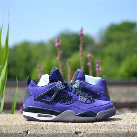 Travis Scott x Air Jordan 4 “Purple Suede” // Another Look | Nice Kicks