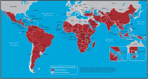 CDC Malaria Map : MapPorn