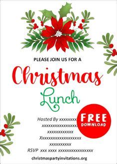 11 Free Christmas Luncheon Invitations Templates ideas | christmas luncheon invitation ...