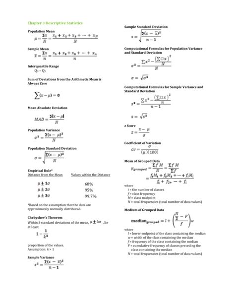 Chapter 3 Descriptive Statistics