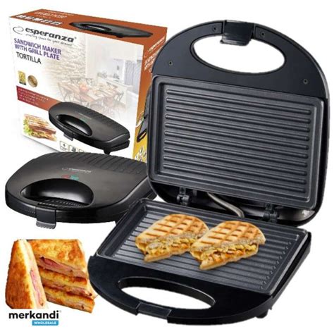 TOASTER TOASTER TYPE GRILL FOR SANDWICHES 1000W EKT009 | Kitchenware Wholesale Import - Merkandi B2B