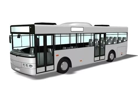 Transit Bus Free 3d Model - .Max, .Vray - Open3dModel