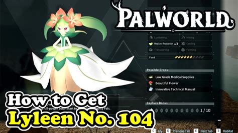 Palworld How to Get Lyleen (Palworld No. 104) - YouTube