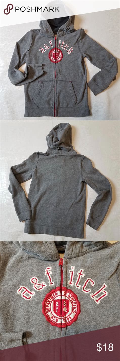 Abercrombie & Fitch boys gray hoodie 13/14 | Grey hoodie, Hoodies, Boys ...