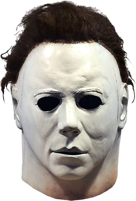 1978 Halloween Michael Myers Mask Deluxe Officially Licensed White: Amazon.co.uk: Toys & Games