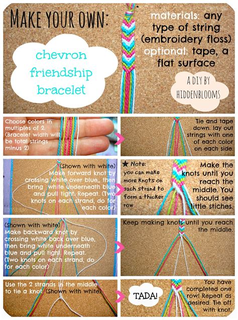 DIY Chevron Friendship Bracelet-- This is one of the best tutorials I ...