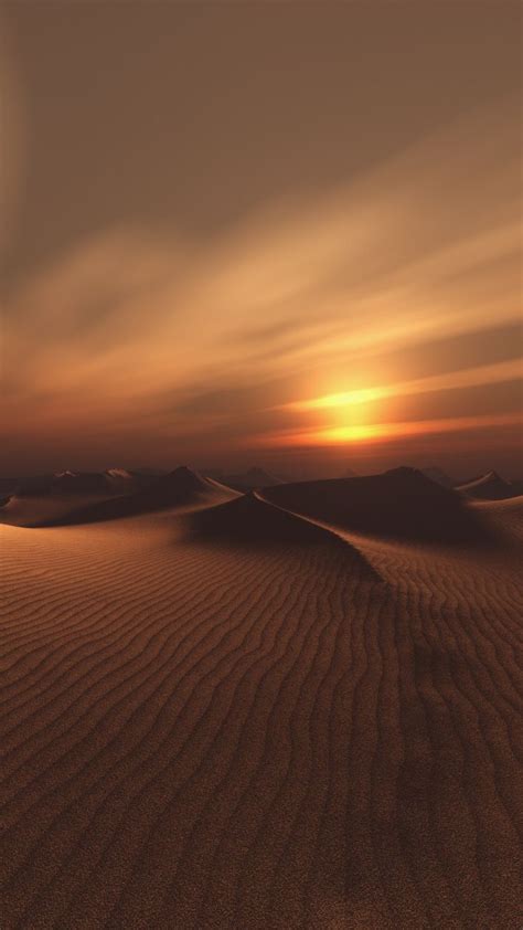 Sand, Desert, sunset, dunes, sunset, sky, 720x1280 wallpaper | Landscape photography, Nature ...