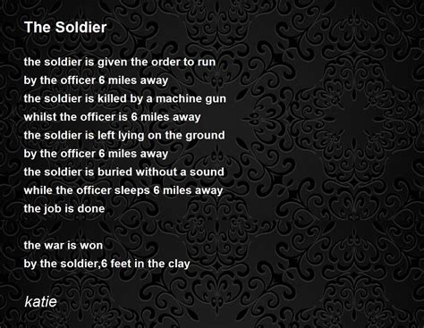 The Soldier - The Soldier Poem by katie