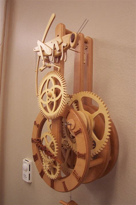 Grasshopper 3 | Wooden gear clock, Diy clock kit, Diy clock