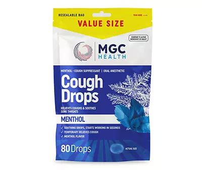 MGC Health Menthol Cough Drops, 80-Count | Big Lots