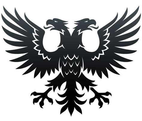 Protection two-headed eagle | Eagle drawing, Double headed eagle, Eagle ...