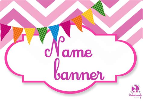 Banner Name Banner Banner Design Design Name | Etsy