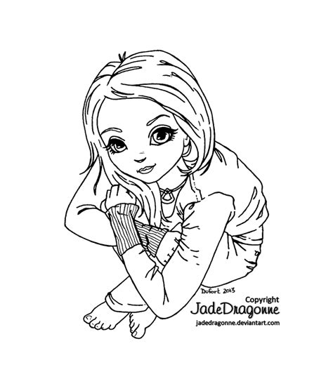 Jade -Lineart by JadeDragonne on DeviantArt