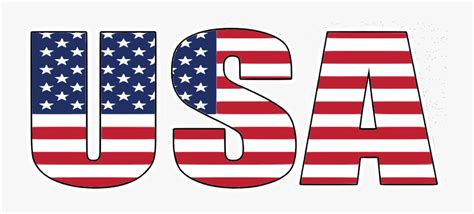 Usa Word Flag - Usa Flag Word Png , Free Transparent Clipart - ClipartKey