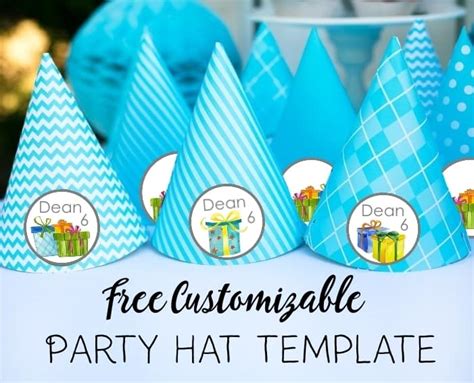 Party Hat Template Free Personalized Party Hat Template