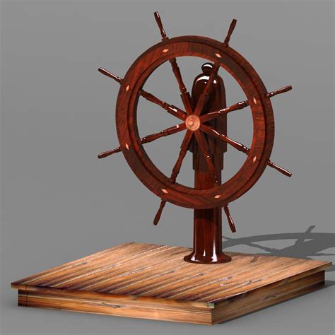 Ship Steering Wheel 3D Model .max - CGTrader.com