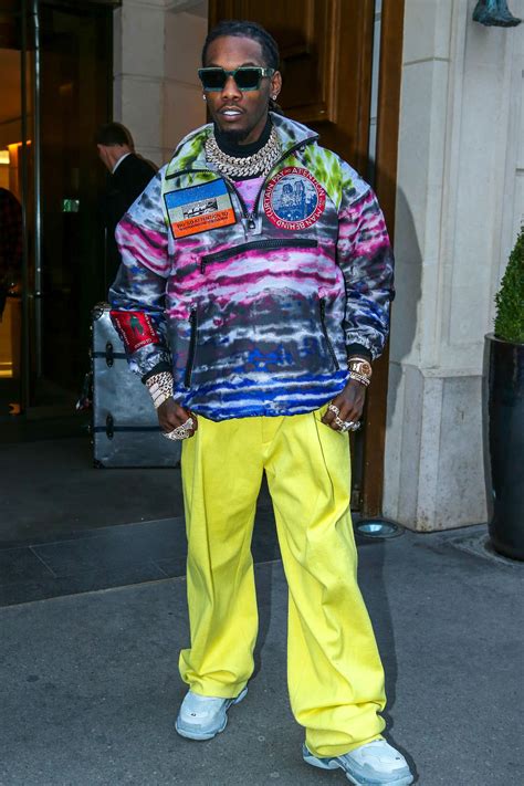 Offset, the Rapper, Goes Raver at Paris Fashion Week Men's