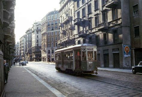 transpress nz: Milan tram, Italy, 1966