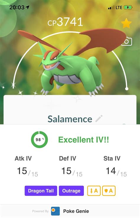 [Screenshot] Shiny Salamence : pokemongo