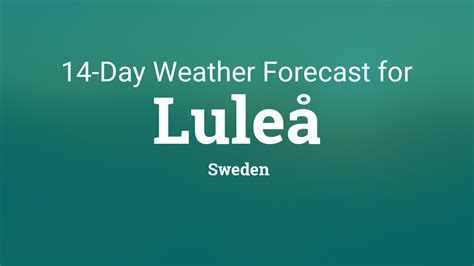 Luleå, Sweden 14 day weather forecast