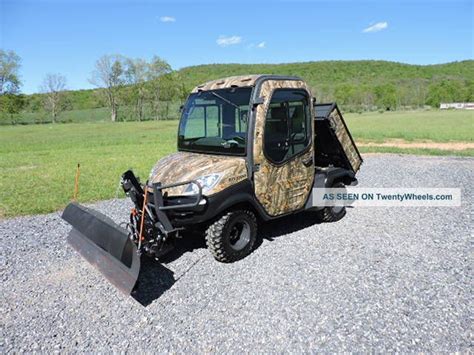 2011 Kubota Rtv1100 Utv Utility Vehicle 4x4 Diesel Side By Side Snow Plow