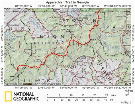 Georgia Appalachian Trail Map | secretmuseum