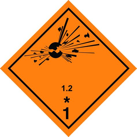 Hazard Labels For The Transportation Of Dangerous Goods Clipart - Full Size Clipart (#2290171 ...