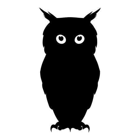 Halloween owl silhouette isolated. Vector illustration 26562638 Vector Art at Vecteezy