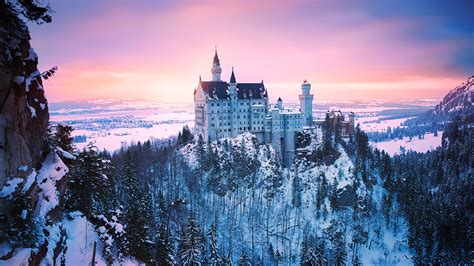 nature, Forest, Mountains, Neuschwanstein Castle, Castle Wallpapers HD / Desktop and Mobile ...