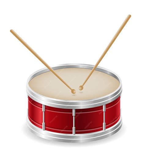 Premium Vector | Drum musical instruments stock vector illustration