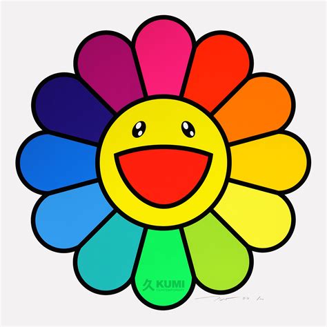 Smile On, Rainbow Flower!! Print | Kumi Contemporary