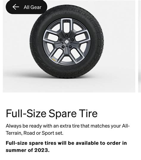 Full-Size Spare Tire listed in Rivian Gear Shop! | Rivian Forum - R1T ...