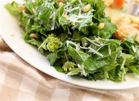 Winter Family Dinner Idea and Lemon Parmesan Rapini Salad Recipe