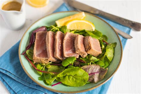 Marinated Grilled Tuna With Dijon Honey Mustard