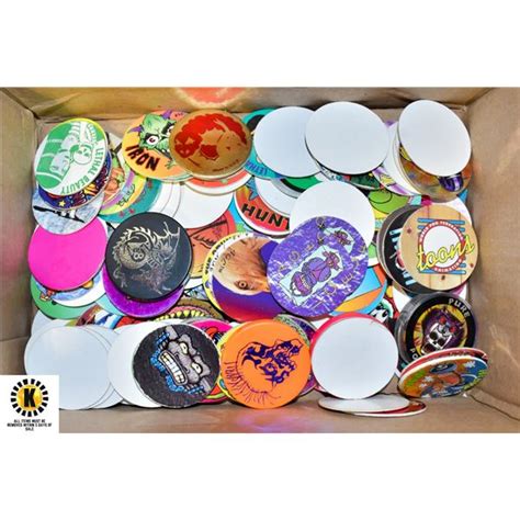 BOX OF POGS AND SLAMMERS