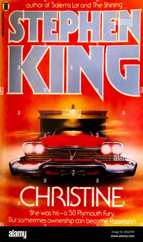 Stephen King Christine book cover 1983 Stock Photo - Alamy