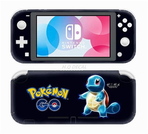 Pokemon Nintendo Switch /lite Skin, Black Full Wrap Vinyl Skin for ...