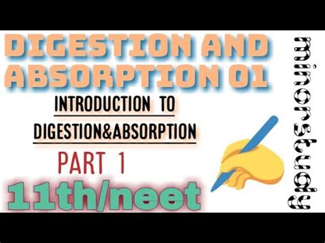 class 11 BIO ll chapter 16 ll DIGESTION AND ABSORPTION 01 introduction ...