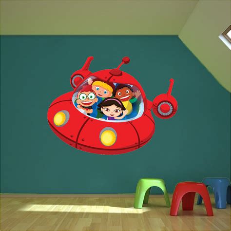 Little Einsteins Spaceship Wall Decal - Space Wall Decal Murals - Primedecals