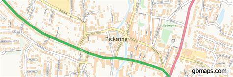 PICKERING of NORTH_YORKSHIRE_COUNTY Files. Vector Street Map