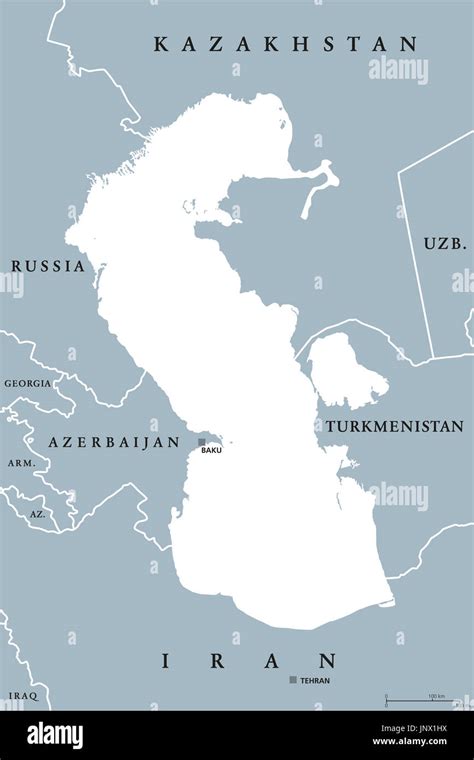 Caspian Sea Location