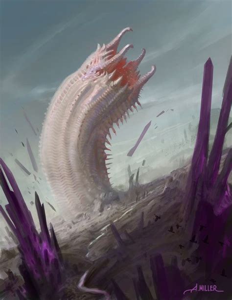 Wyrm of the Thystine Desert by AaronMiller.deviantart.com on ...