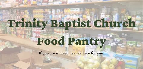 Food Pantry – Trinity Baptist Church