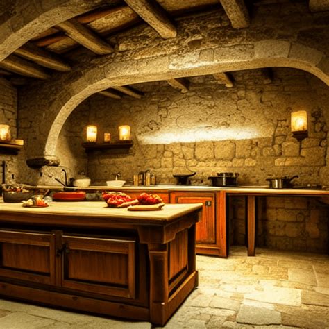 Medieval Castle Kitchen Graphic · Creative Fabrica