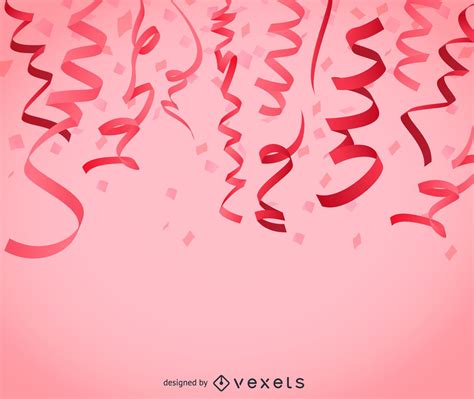 Pink Confetti Background Vector Download