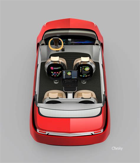 Self-driving car interior concept :: Behance