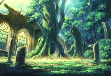 🔥 Download Anime Forest City Google Search Adventure Art Stuff by ...